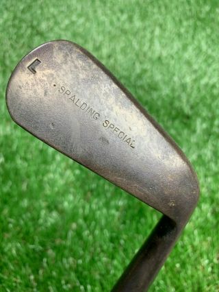 Antique Vintage Spalding Special – Hickory Shaft Smooth Face Iron