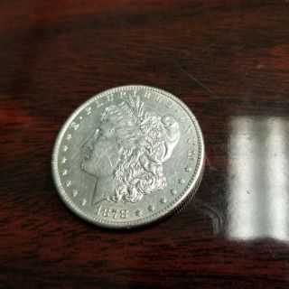 1878 S Morgan Silver Dollar 7tf 90 Silver Coin Looks Uncirculated