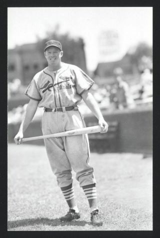 Don Padgett Real Photo Postcard Rppc 1940 - 41 St.  Louis Cardinals George Burke