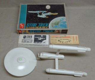 Vintage Amt Star Trek Uss Enterprise Model Kit