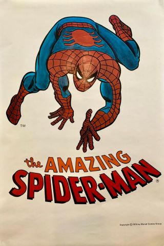 The Spider - Man Vintage Poster 1974 By Marvel Comics Group (23x35 ")