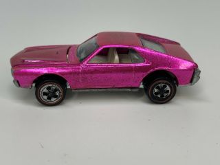 HOT WHEELS REDLINE US 1969 Custom AMX - Hot Pink 2