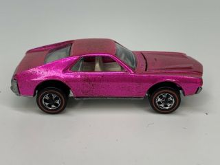 HOT WHEELS REDLINE US 1969 Custom AMX - Hot Pink 3