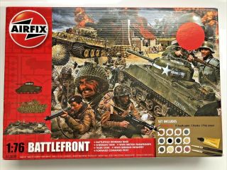 Airfix 1:76 Scale Wwii D - Day Battlefront War Plastic Model Kit