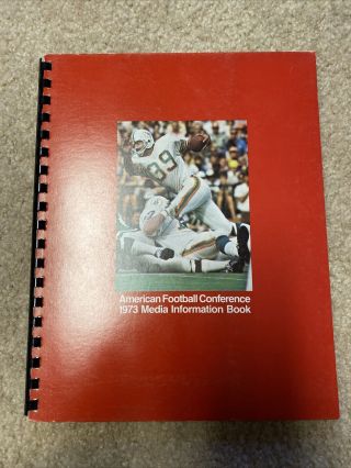 American Football Conference 1973 Media Information Book