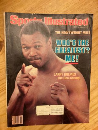 July 1,  1985 Larry Holmes,  Boxing Sports Illustrated