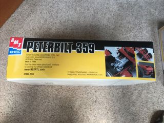 AMT Peterbilt 359 Construction 1:25 Scale Model Truck Kit 2