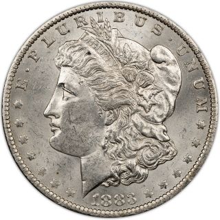 1883 - O Morgan Silver Dollar U.  S 1$ Stunning Luster Appeal Bu Unc Prime
