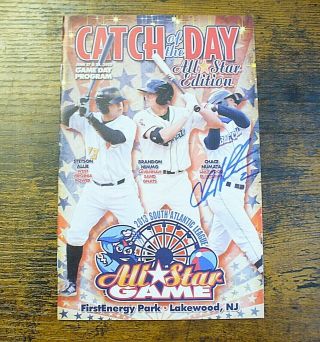 Lakewood Blueclaws (auto. ) " Chace Numata " All - Star Game Program - 2013