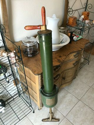 Antique Jaeger Jr Hand Pump Vacuum Cleaner