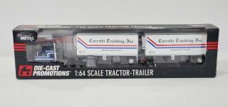 Dcp Carretta Trucking Pup Trailers 33491 1/64 Scale Die Cast Promotions