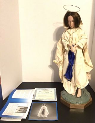 Vtg Ashton Drake Brigitte Deval Porcelain Doll Our Lady Of Lourdes With