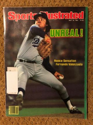 Si Sports Illustrated May 18,  1981 Fernando Valenzuela Rookie Sensation Dodgers