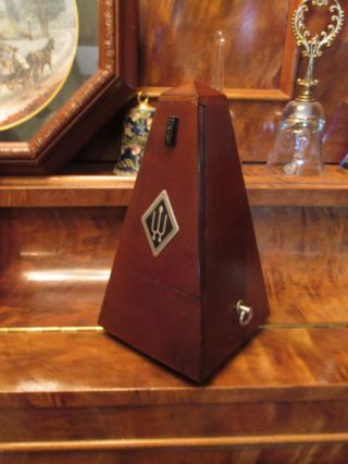 Vintage Wittner Metronome,  Walnut Wood Case,  Made In Germany - Looks/works Great