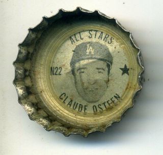 1967 Coke Bottle Cap N22 Claude Osteen All Stars