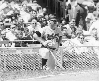 Orioles Legend Boog Powell In Batting Circle Waiting To Hit 8x10 Photo