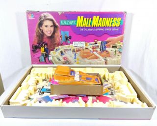 Vintage Milton Bradley 1989 Mall Madness Electronic Board Game