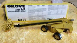 Rare & Discontinued Nzg 1:50 Scale Grove Manlift Mz 76