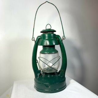 Antique Vintage Montgomery Wards Kerosene / Oil Lamp Barn Farm Lantern Decor