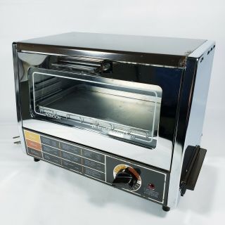 Vintage Robeson Deluxe Toaster Oven Chrome Rv Camping Studio