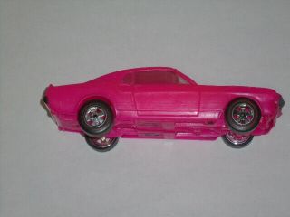 Vintage Processed Plastics Ford Mustang Mach 1 Hot Pink Pre - Owned