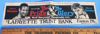 Larry Holmes Vs Gerry Cooney 1982 Wbc Fight ‘pride & Glory’ Bumper Sticker