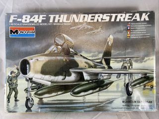 1984 Monogram | F - 84f Thunderstreak | Model Kit 1/48 | 5432 Open Box