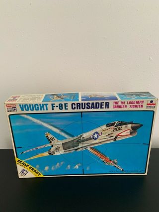 Esci Model Kit 1:48 Scale Vought F - 8e Crusader First 1,  000 Mph Carrier Fighter