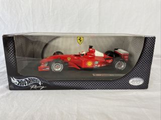 1/18 Hot Wheels Ferrari F2001 Michael Schumacher Die Cast 1 Race Car 50202