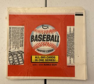 1974 Topps Baseball Empty Wax Wrappers