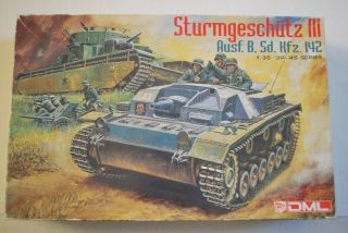 Dml 6008 Sturmgeschutz Iii Ausf.  B.  142 Sd.  Kfz.  Plastic Kit,  1/35,  Complete