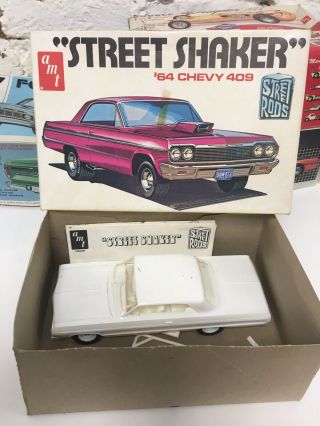 Amt " Street Shaker " 64 Chevy 409 1/25 Kit T408 Open Box & Built