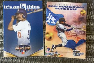 2020/2021 Los Angeles Dodgers Pocket Schedules - M.  Betts Versions⚾️⚾️