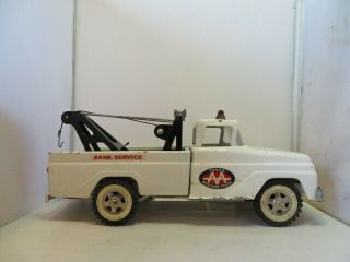 Vintage Tonka Toys Aa Wrecker Tow Truck Pressed Steel Truck 24 Hour Tow