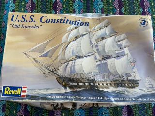Revell Uss Constitution " Old Ironsides " 1:196 Skill 3 85 - 5404 Germany Model Boat