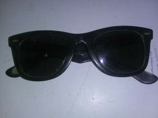Old Vintage Antique B & L Ray - Ban Wayfarer Sunglasses Black 5022 Parts Restore