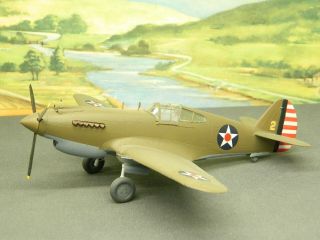 1/48 Built Model Aircraft Ww2 Us Army P - 40 Warhawk (olive Drab Over Dark Grey)