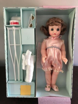 Vintage Boxed Set Mme.  Alexander Vinyl Doll Marybel Gets Well 12220