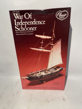 1/79 Lindberg War Of Independence Schooner Model Kit.  Parts