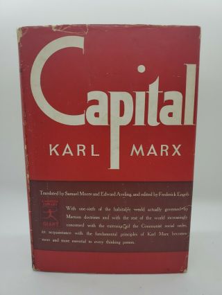 Karl Marx Capital The Communist Manifesto Antique Modern Library Edition 1906 Dc