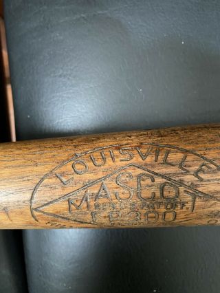 Early Antique Louisville Hilton Collins Mascot Wood Baseball Bat 34 inch 2
