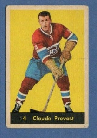 1960 - 61 Parkhurst Nhl Hockey: 54 Claude Provost,  Montreal Canadiens