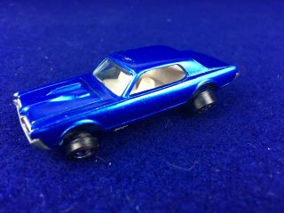 Vintage 1968 Custom Cougar Redline Hot Wheels Us Blue White