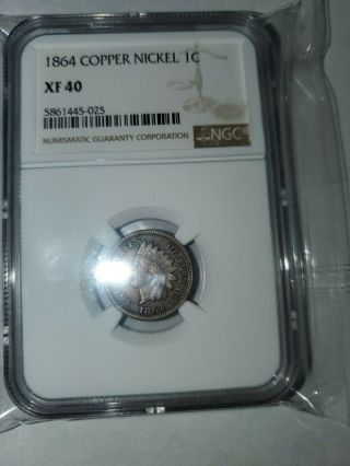 Ngc Xf 40 1864 Copper Nickel Indian Head Penny