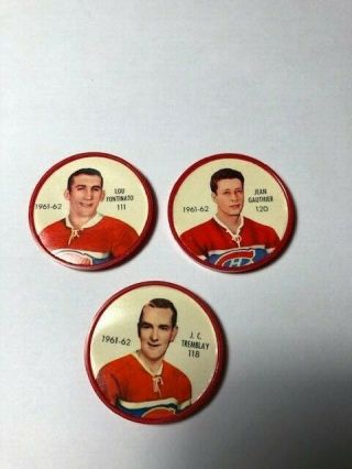 1961 - 62 Shirriff Salada Hockey Coins