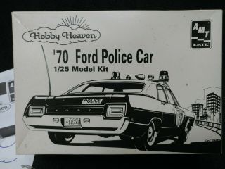 1/25 Amt/ertl 70 Ford Galaxie 500 Police Car " Vintage Hobby Heaven Release "