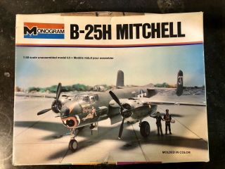 Vintage Monogram B - 25h Mitchell Model Kit 5500 Plus Bonus Detailing Parts