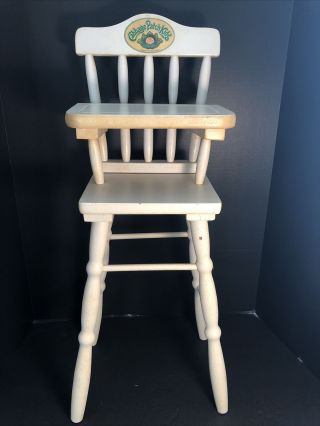 1986 Vintage Wooden Cabbage Patch Kids High Chair
