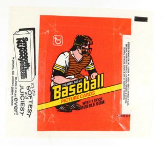 1978 Topps Baseball Empty Wax Wrapper Smooooth N 
