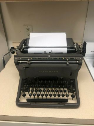 Antique 1952 Underwood Standard Desk Typewriter 11 - 7219106